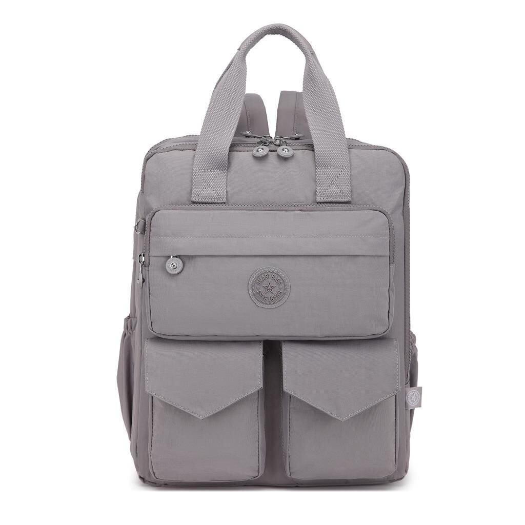 Büyük Boy Krinkıl Kumaş Sırt Çantası Smart Bags 1175 Fuşya Flower
