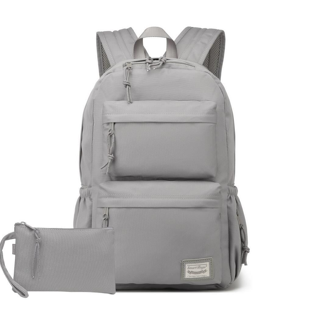 Smart Bags Sırt Çantası Okul Boyu Kalem Kutusu Hediyeli 3154 Vizon