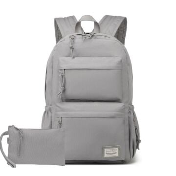Smart Bags Sırt Çantası Okul Boyu Kalem Kutusu Hediyeli 3154 Vizon
