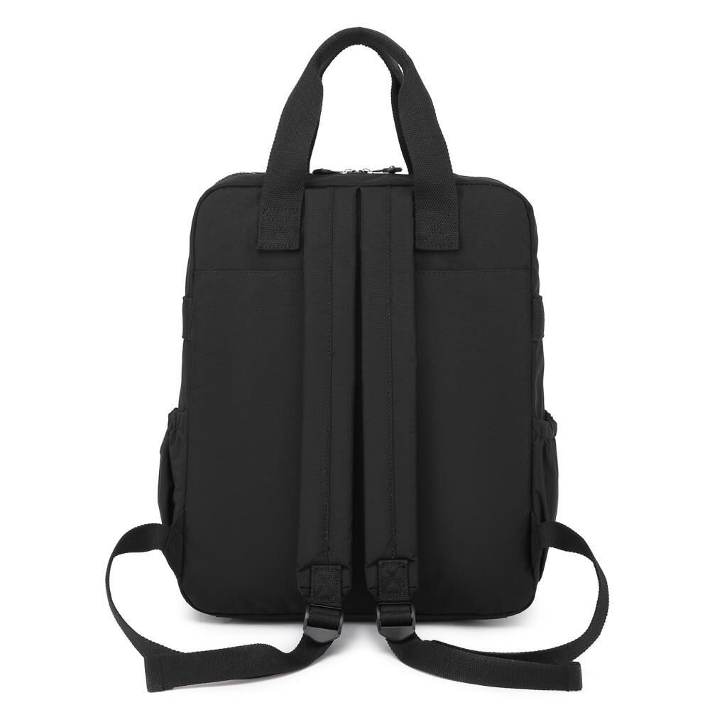Büyük Boy Krinkıl Kumaş Sırt Çantası Smart Bags 1175 Siyah