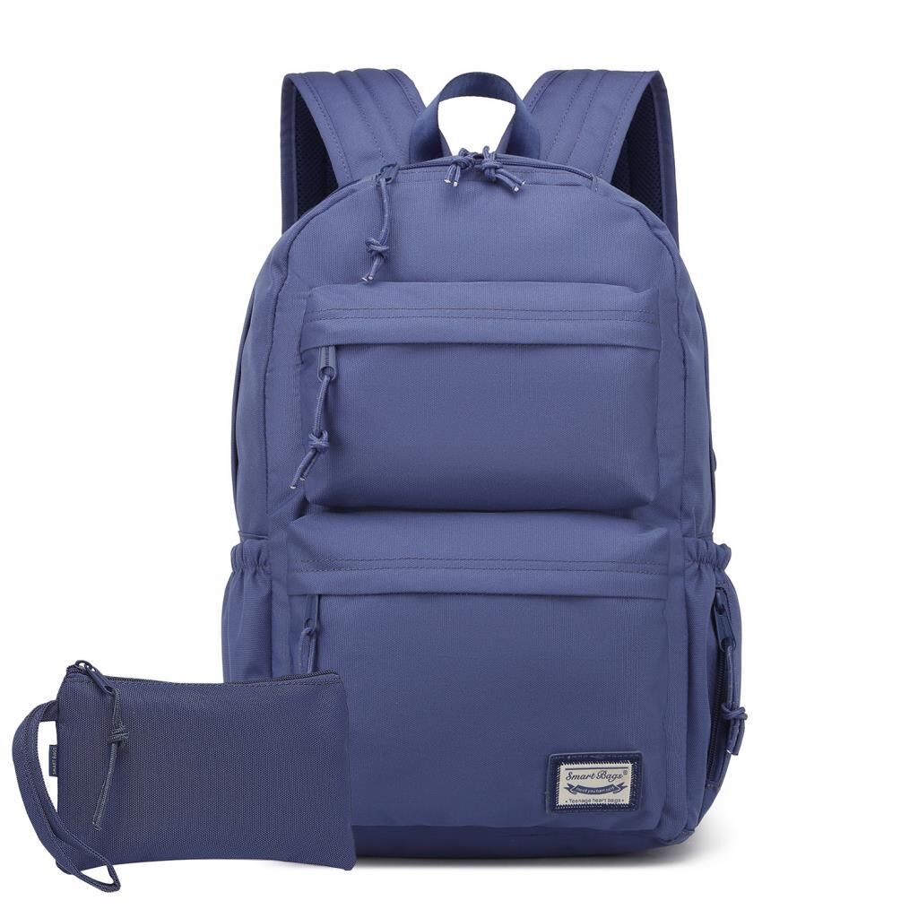 Smart Bags Sırt Çantası Okul Boyu Kalem Kutusu Hediyeli 3154 J.Mavi