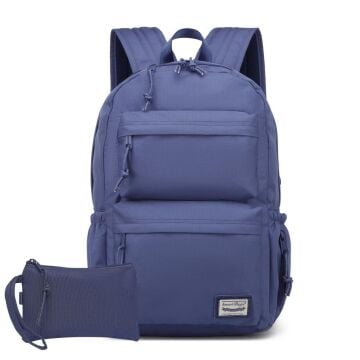 Smart Bags Sırt Çantası Okul Boyu Kalem Kutusu Hediyeli 3154 J.Mavi