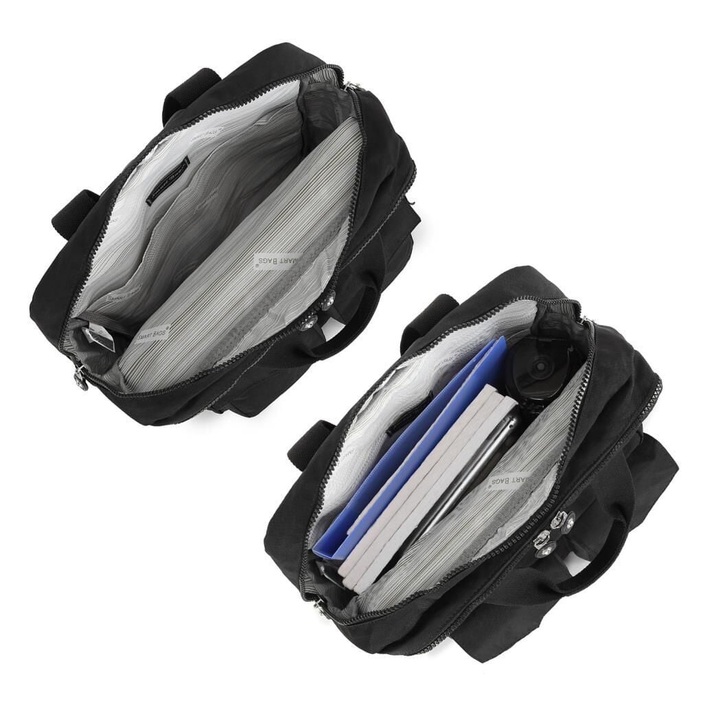 Büyük Boy Krinkıl Kumaş Sırt Çantası Smart Bags 1175 Gri