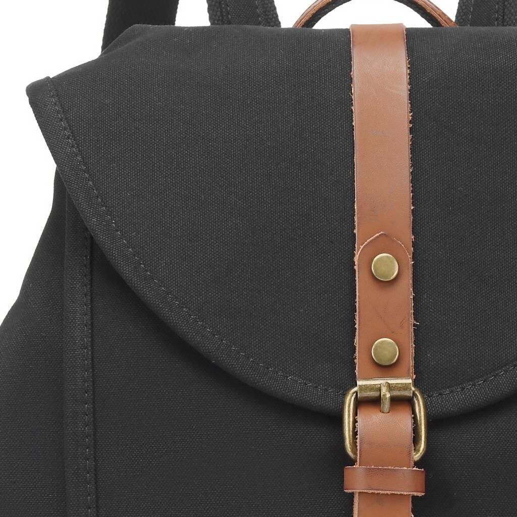 Kanvas Kumaş Kadın Sırt Çantası Smart Bags 1335 Siyah