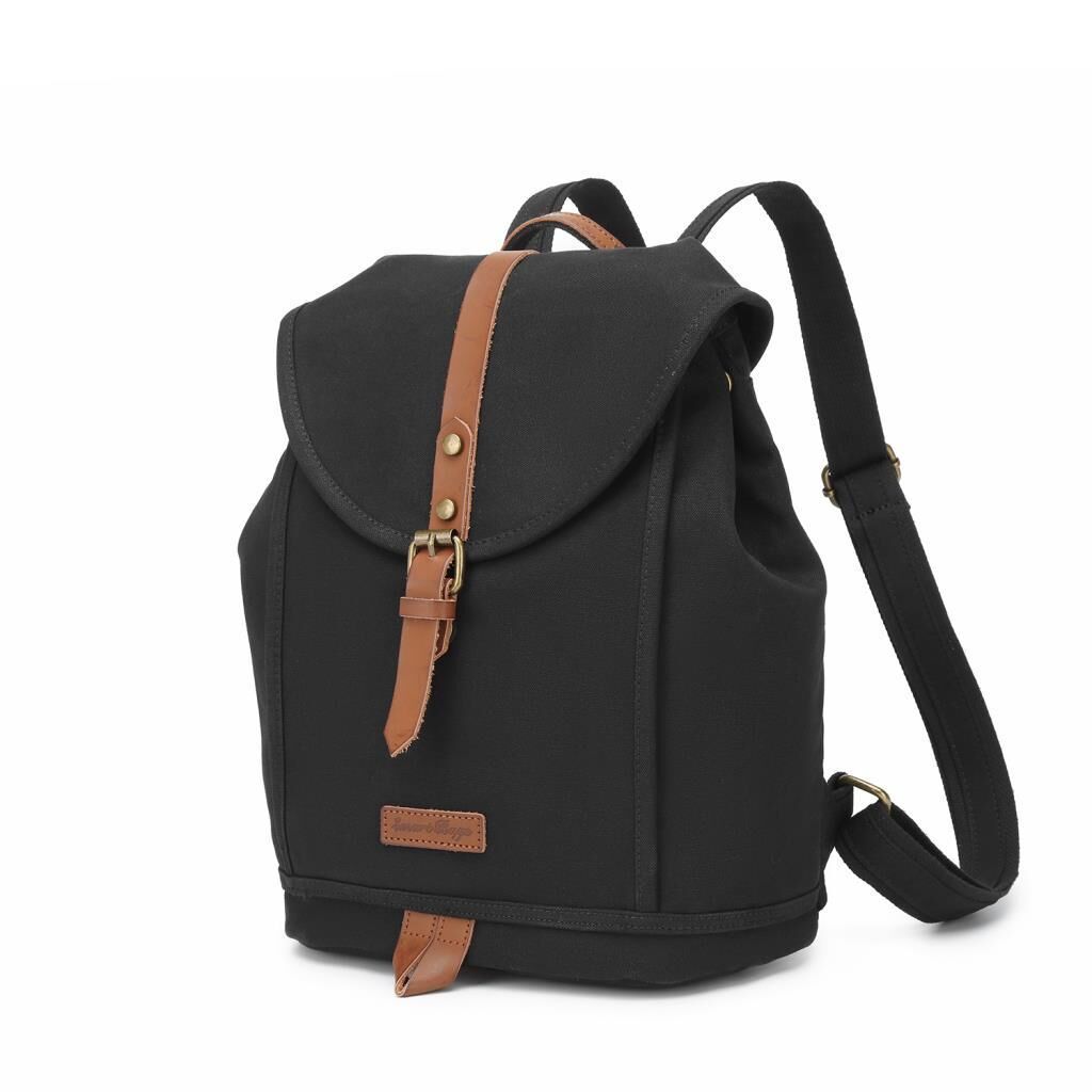 Kanvas Kumaş Kadın Sırt Çantası Smart Bags 1335 Siyah