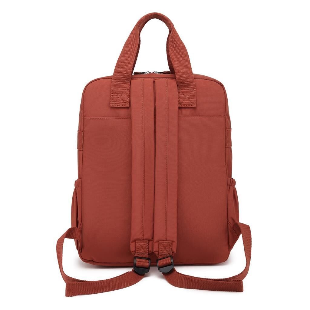 Büyük Boy Krinkıl Kumaş Sırt Çantası Smart Bags 1175 Kiremit