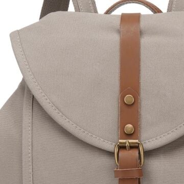 Kanvas Kumaş Kadın Sırt Çantası Smart Bags 1335 Gri