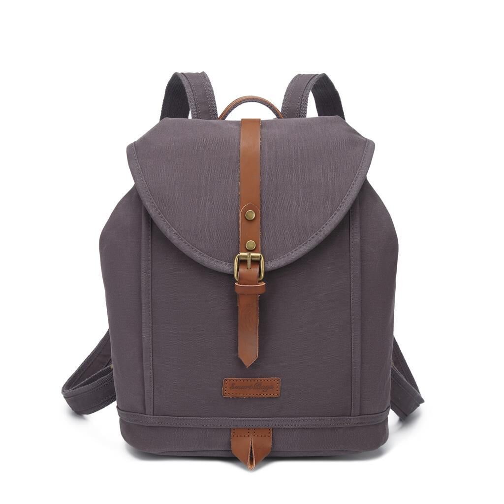 Kanvas Kumaş Kadın Sırt Çantası Smart Bags 1335 Kahve