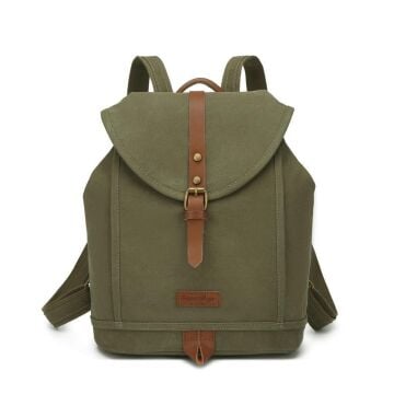 Kanvas Kumaş Kadın Sırt Çantası Smart Bags 1335 Haki