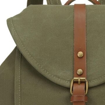 Kanvas Kumaş Kadın Sırt Çantası Smart Bags 1335 Haki