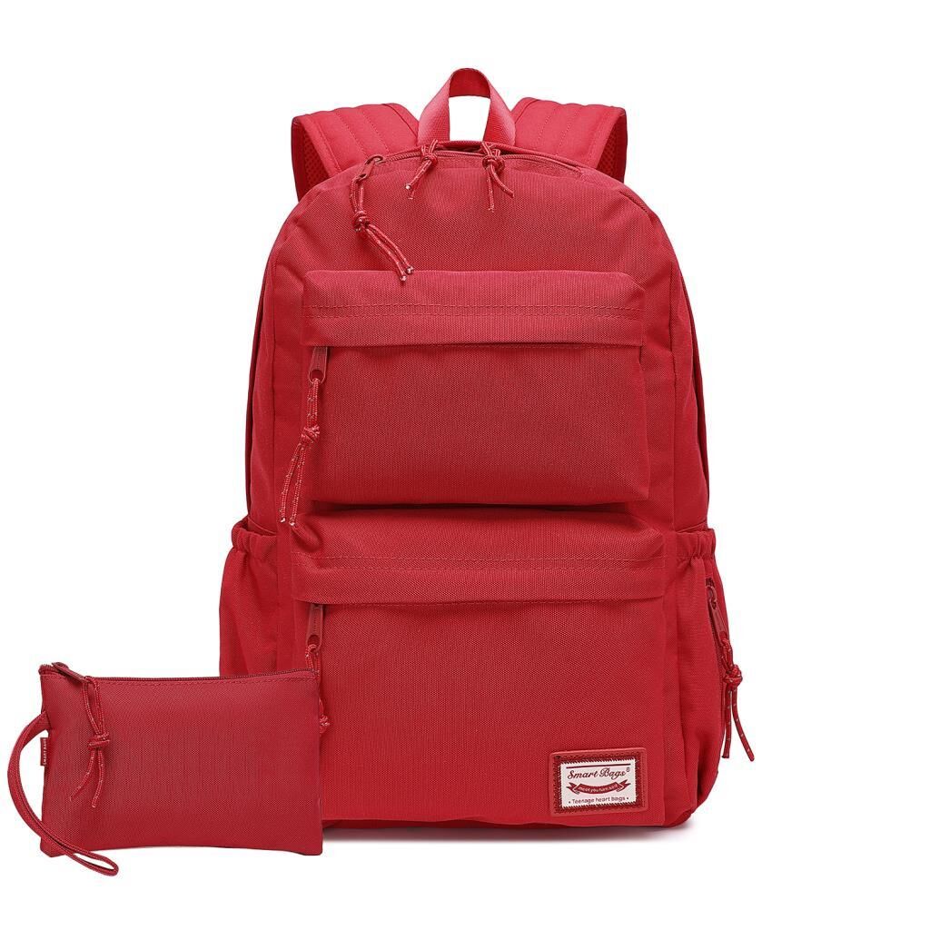 Smart Bags Sırt Çantası Okul Boyu Kalem Kutusu Hediyeli 3154 Vişne