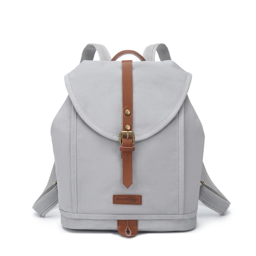 Kanvas Kumaş Kadın Sırt Çantası Smart Bags 1335 A.Gri