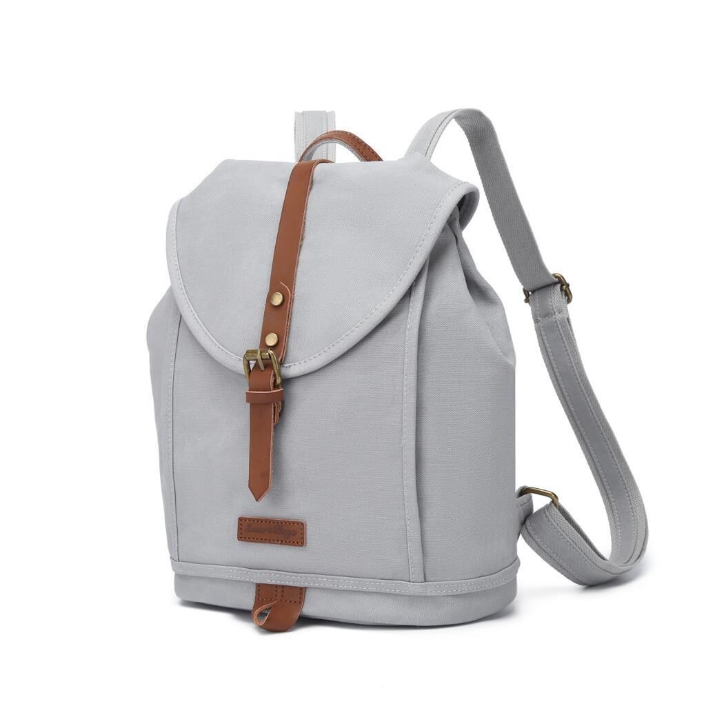 Kanvas Kumaş Kadın Sırt Çantası Smart Bags 1335 A.Gri
