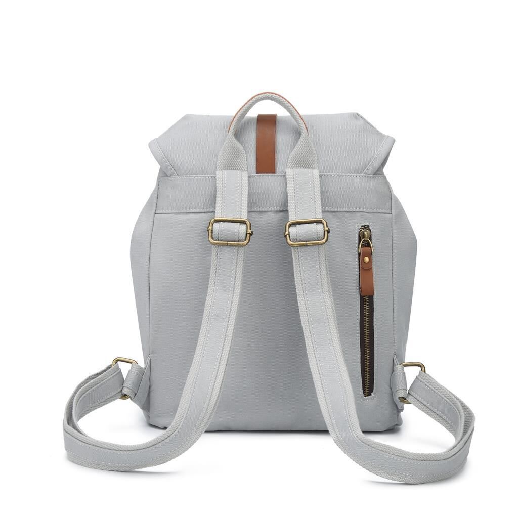 Kanvas Kumaş Kadın Sırt Çantası Smart Bags 1335 A.Gri