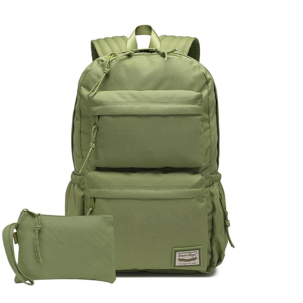 Smart Bags Sırt Çantası Okul Boyu Kalem Kutusu Hediyeli 3154 New Yeşil