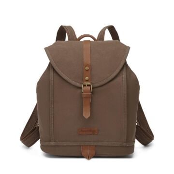 Kanvas Kumaş Kadın Sırt Çantası Smart Bags 1335 A.Kahve