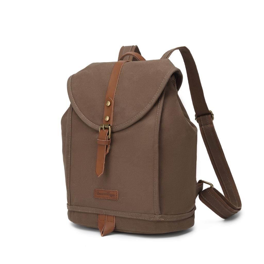 Kanvas Kumaş Kadın Sırt Çantası Smart Bags 1335 A.Kahve