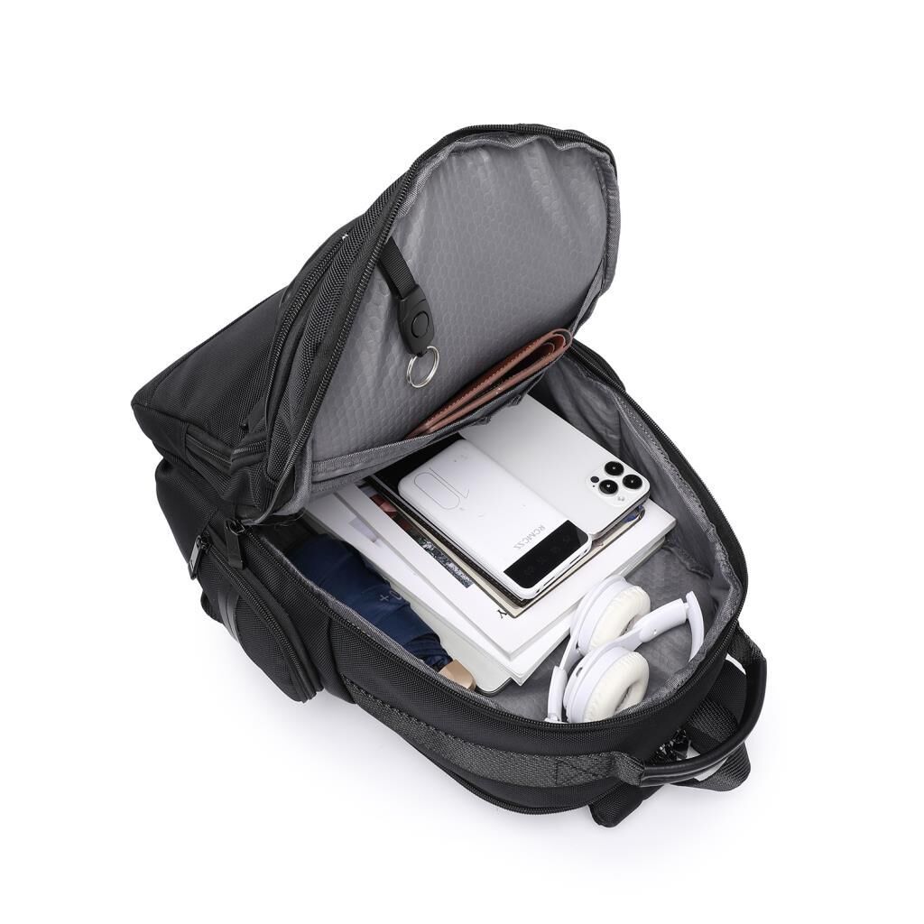 C-Active Laptop Gözlü Business Sırt Çantası Oxford Kumaş 8684 Gri