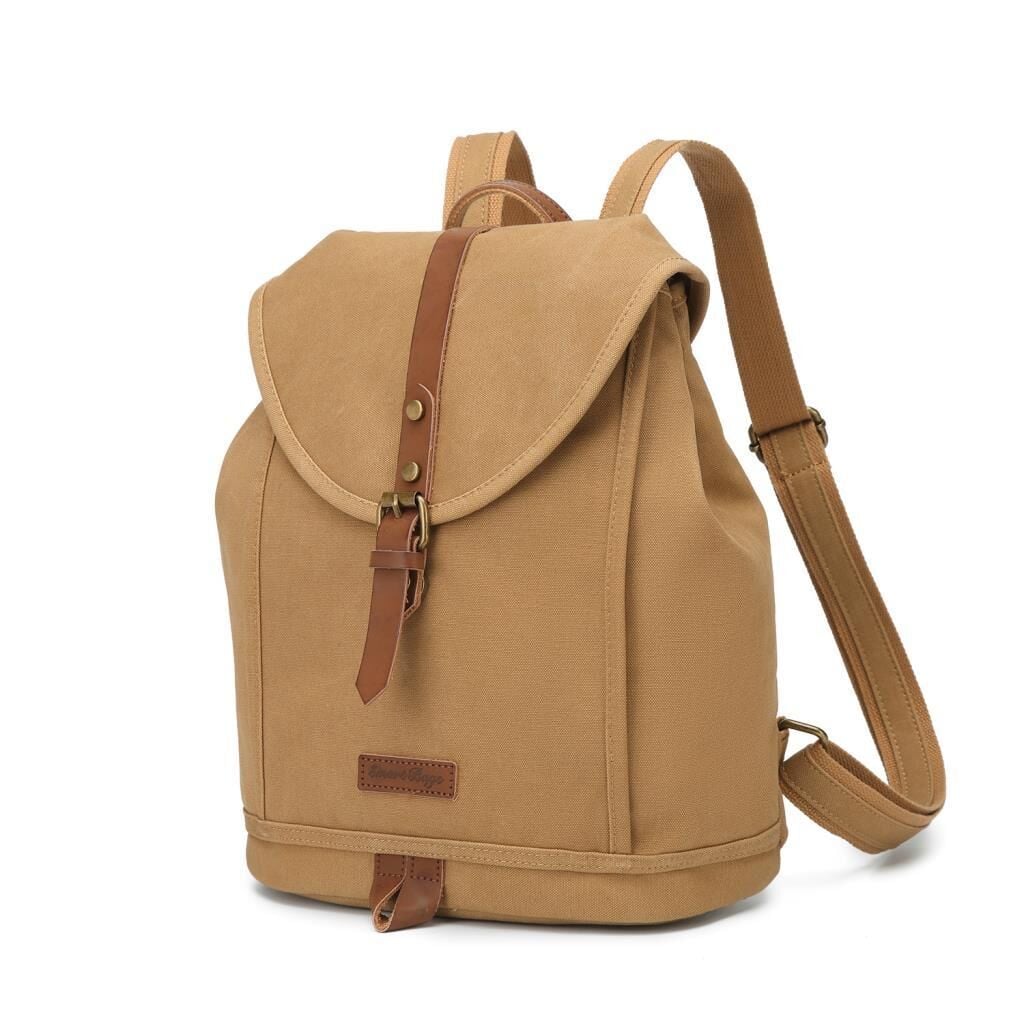 Kanvas Kumaş Kadın Sırt Çantası Smart Bags 1335 Camel