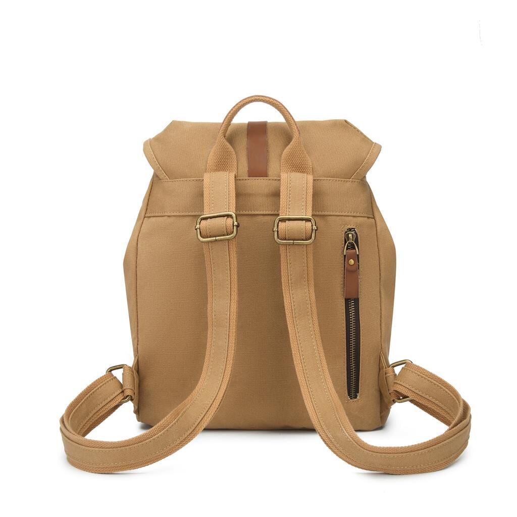 Kanvas Kumaş Kadın Sırt Çantası Smart Bags 1335 Camel