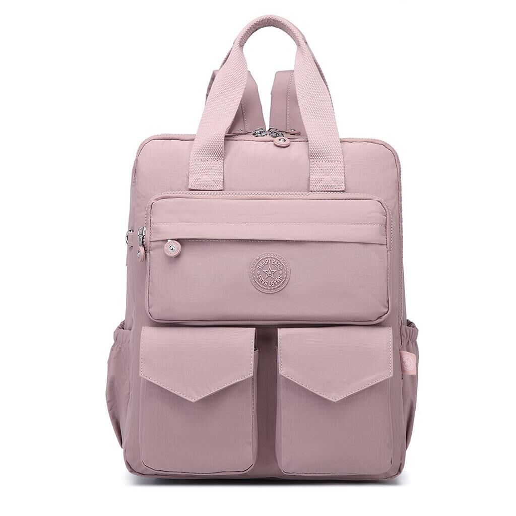 Büyük Boy Krinkıl Kumaş Sırt Çantası Smart Bags 1175 Ten