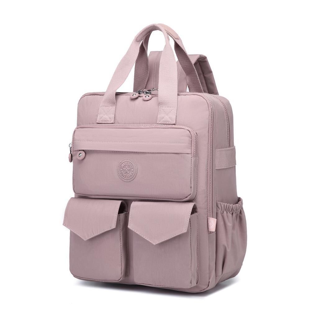 Büyük Boy Krinkıl Kumaş Sırt Çantası Smart Bags 1175 Ten