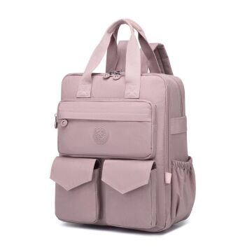Büyük Boy Krinkıl Kumaş Sırt Çantası Smart Bags 1175 Ten