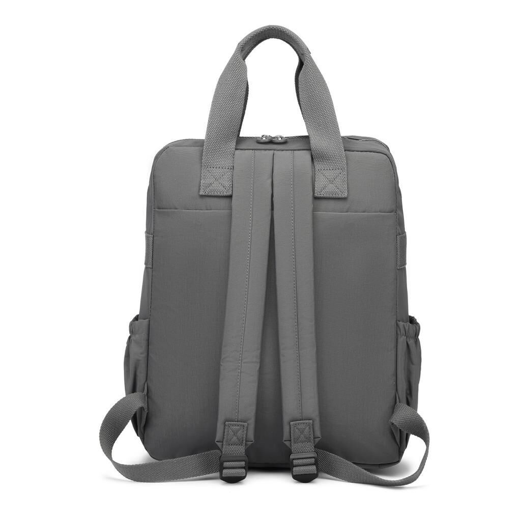 Büyük Boy Krinkıl Kumaş Sırt Çantası Smart Bags 1175 Koyu Gri