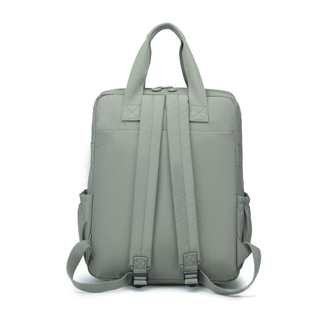 Büyük Boy Krinkıl Kumaş Sırt Çantası Smart Bags 1175 Yeşil