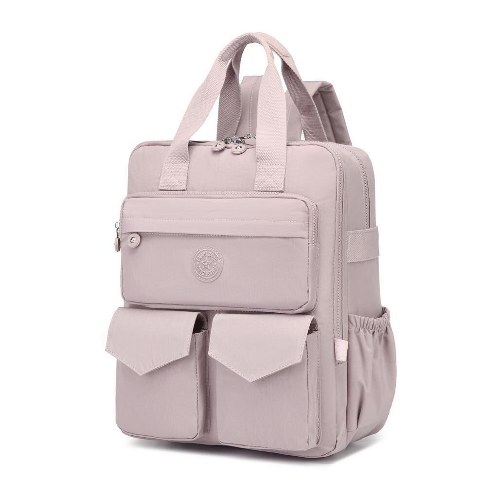 Büyük Boy Krinkıl Kumaş Sırt Çantası Smart Bags 1175 Kum