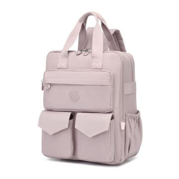 Büyük Boy Krinkıl Kumaş Sırt Çantası Smart Bags 1175 Kum