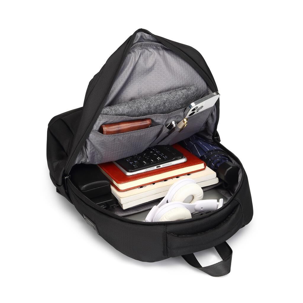 C-Active Laptop Gözlü Business Sırt Çantası Oxford Kumaş 8679 Siyah