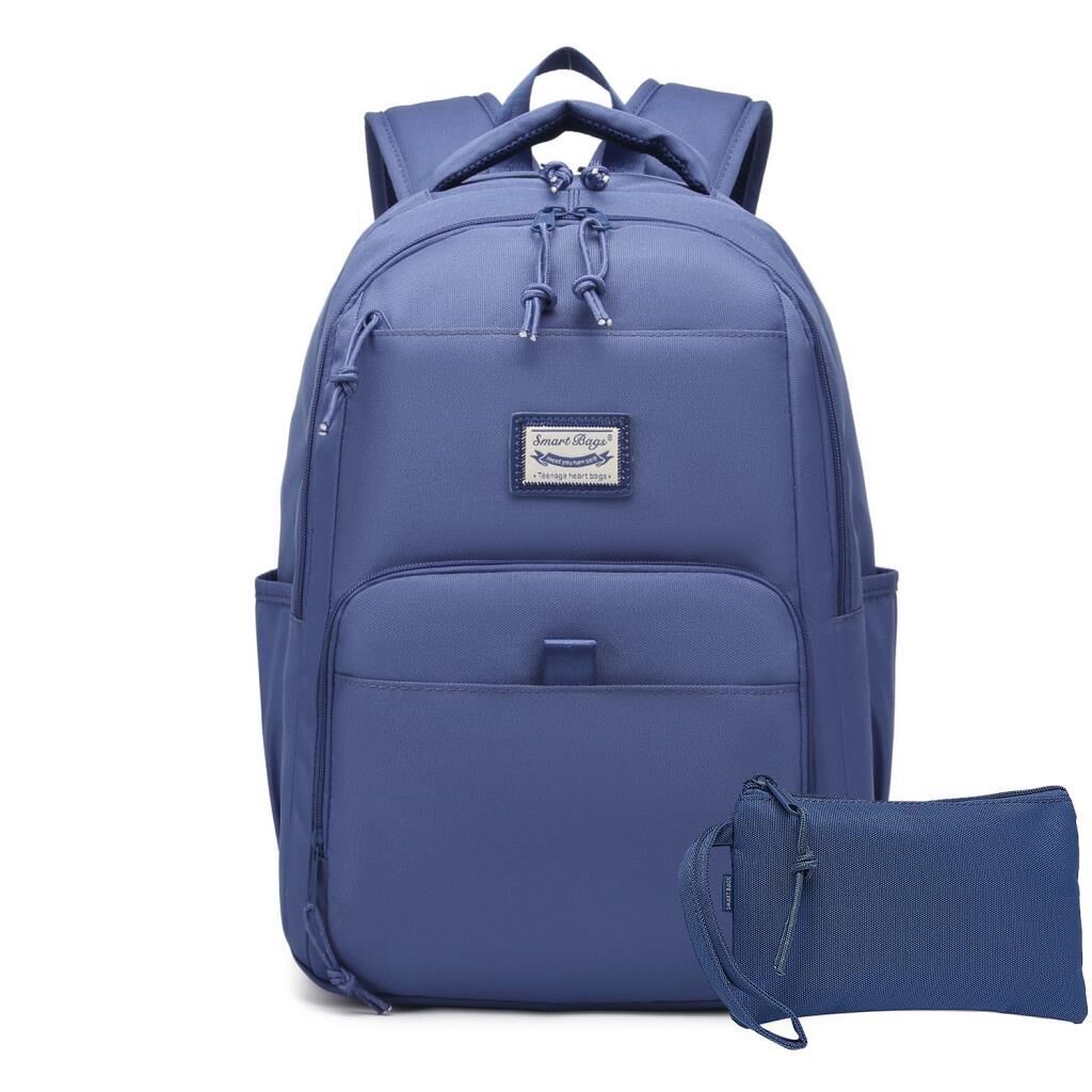 Smart Bags Sırt Çantası Okul Boyu Kalem Kutusu Hediyeli 3159 J.Mavi