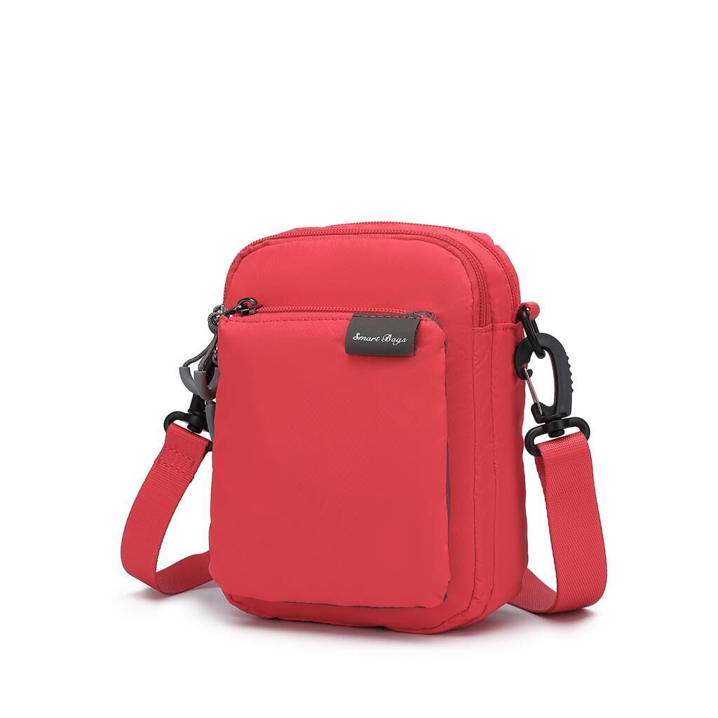 Smart Bags Mini Boy Ekstra Hafif Uniseks Postacı Çantası 3147 Kırmızı