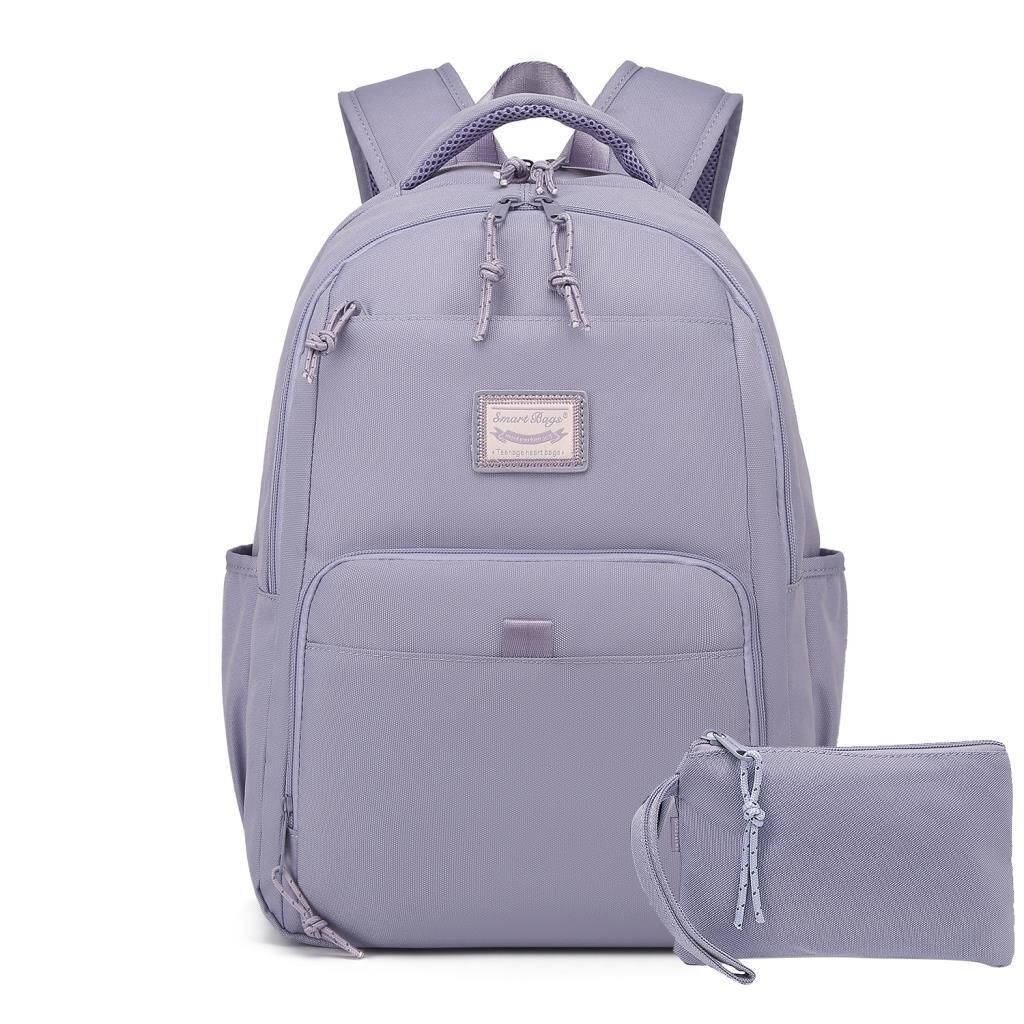 Smart Bags Sırt Çantası Okul Boyu Kalem Kutusu Hediyeli 3159 Eflatun