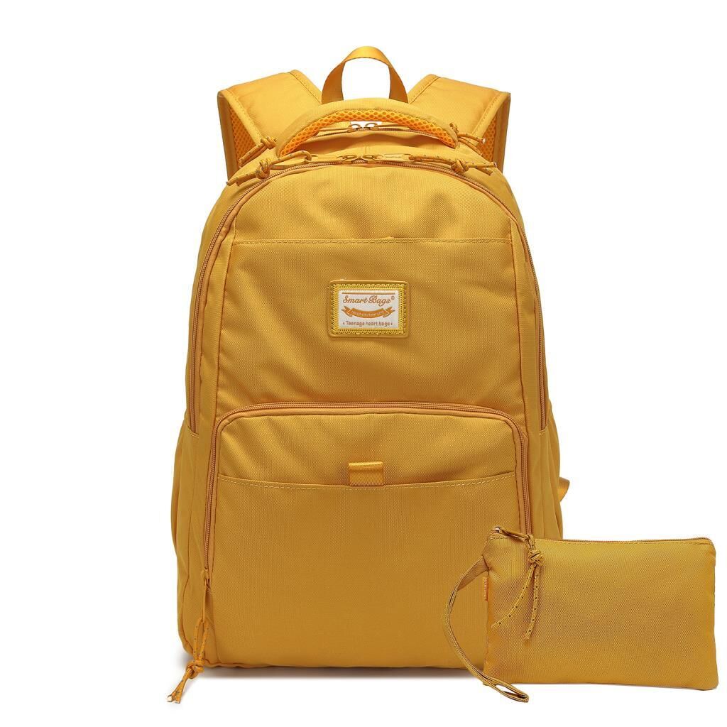 Smart Bags Sırt Çantası Okul Boyu Kalem Kutusu Hediyeli 3159 Hardal