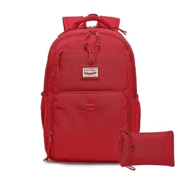 Smart Bags Sırt Çantası Okul Boyu Kalem Kutusu Hediyeli 3159 Vişne