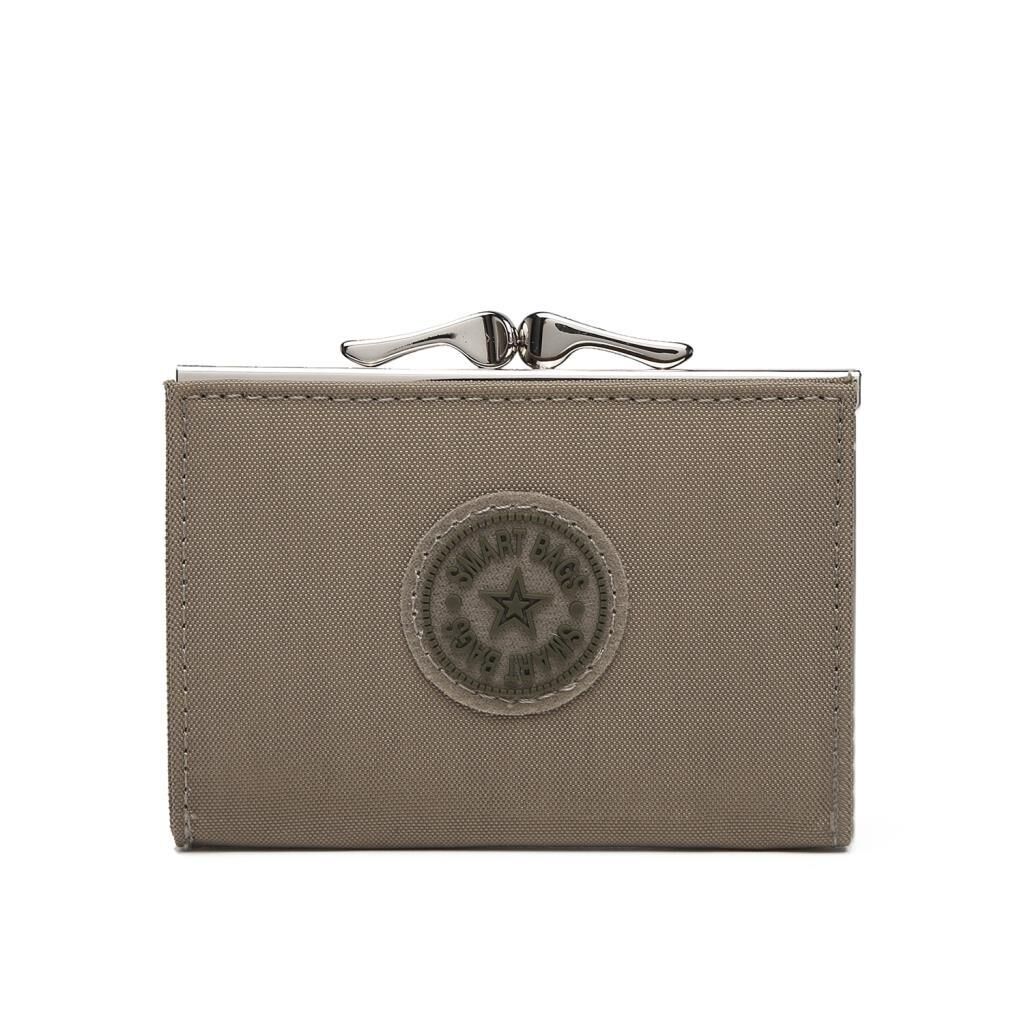Smart Bags Mini Boy Bozuk Paralık Burslu Kadın Cüzdanı 3176 Açık Kahve