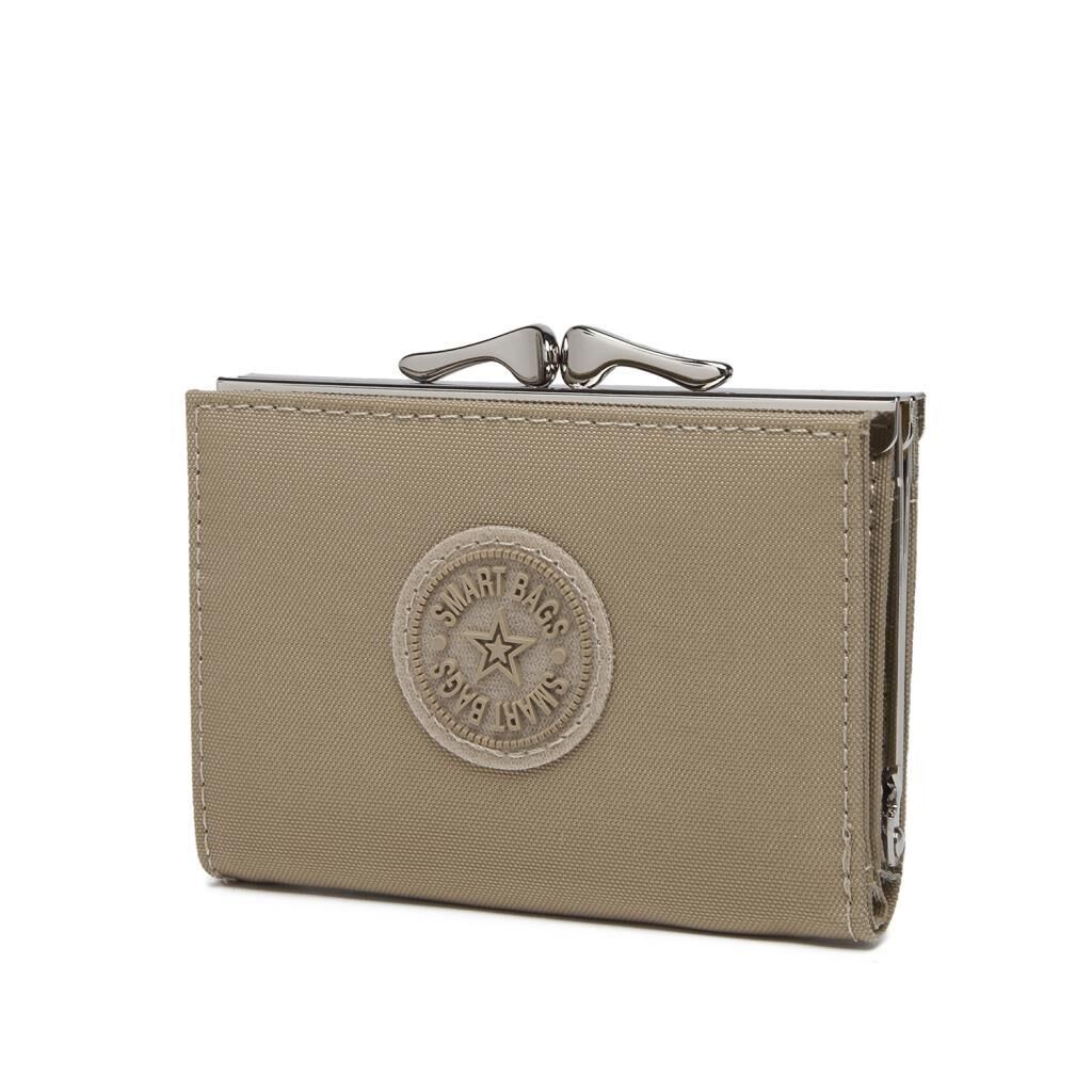 Smart Bags Mini Boy Bozuk Paralık Burslu Kadın Cüzdanı 3176 Camel