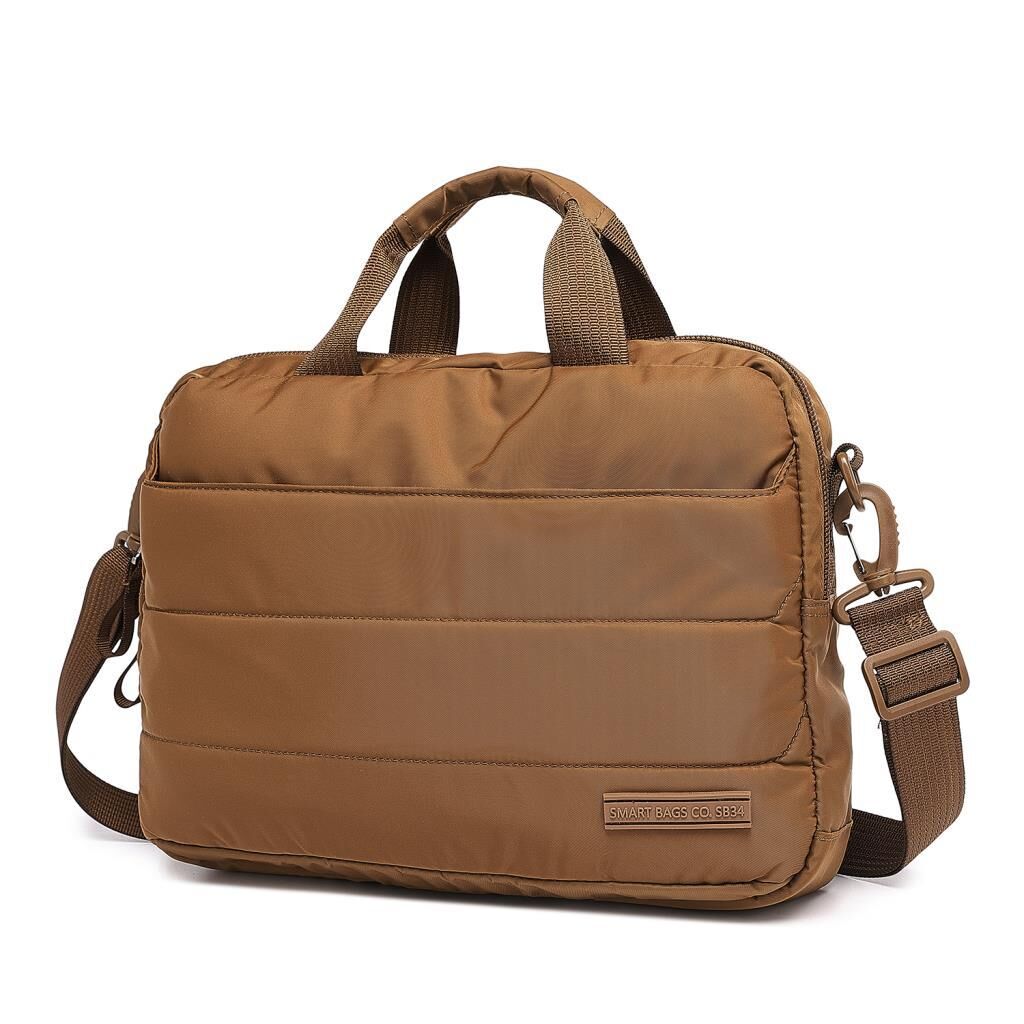 Smart Bags Yumuşak Kumaş Uniseks Evrak ve Laptop Çantası 8724 Camel
