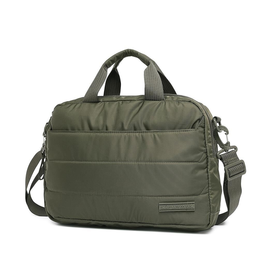 Smart Bags Yumuşak Kumaş Uniseks Evrak ve Laptop Çantası 8724 K.Yeşil