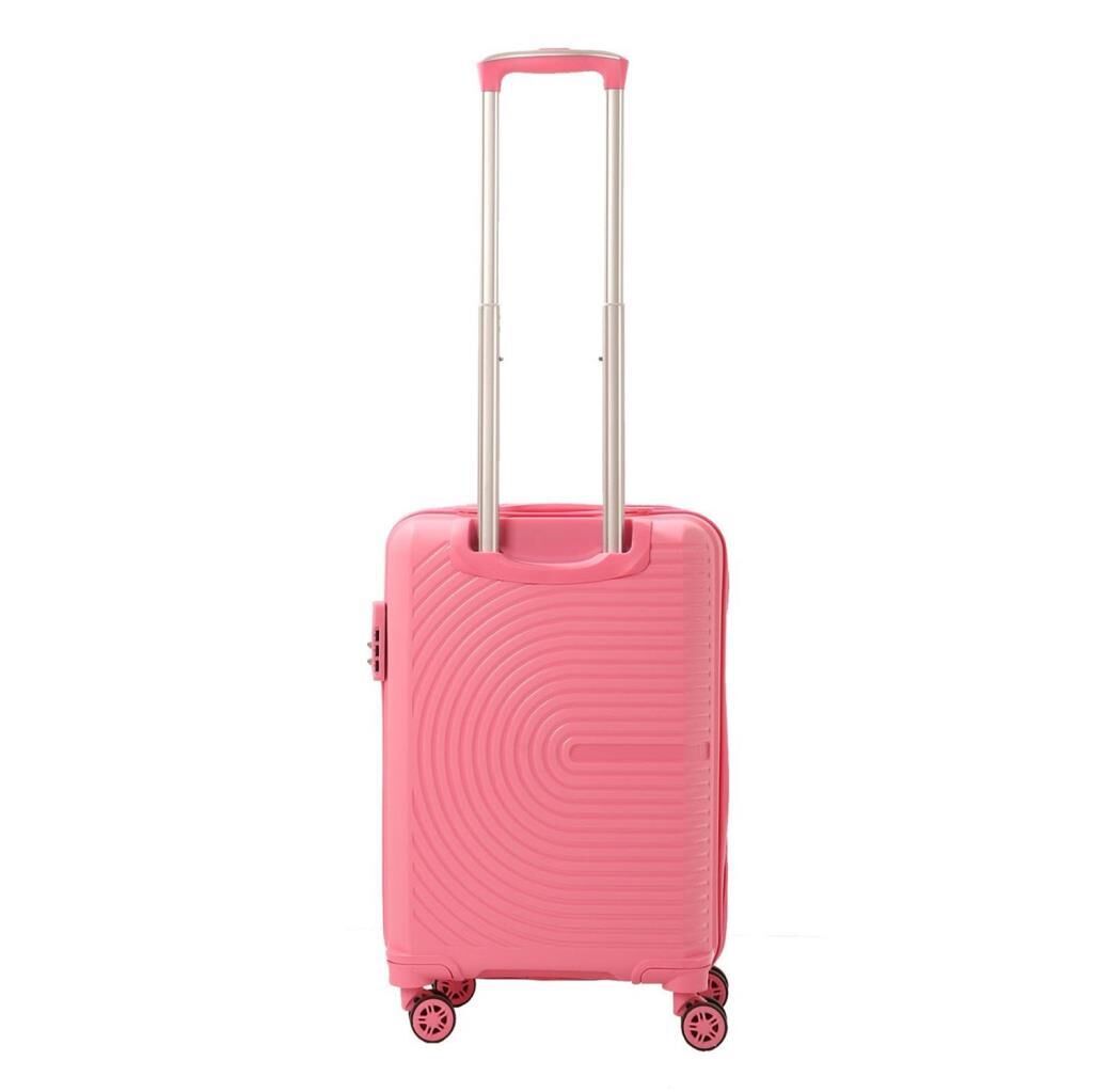 Mçs Valiz Kabin Boy Kırılmaz PP Silikon V374 Pembe