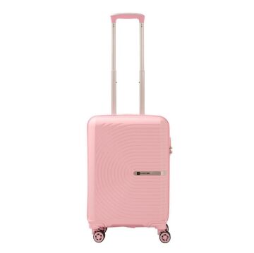 MÇS Kabin Boy Kırılmaz Silikon Seyahat Valizi Bavulu V374 Pudra