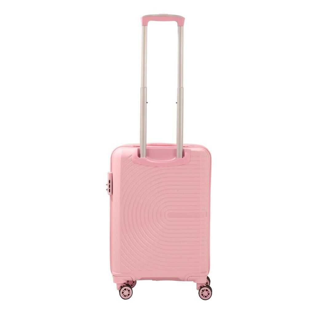 MÇS Kabin Boy Kırılmaz Silikon Seyahat Valizi Bavulu V374 Pudra
