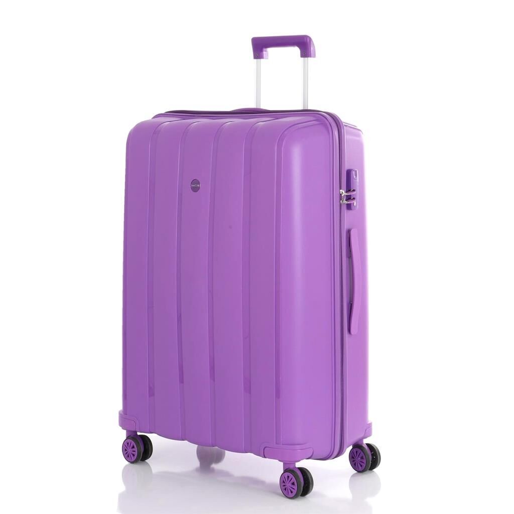 MÇS 3lü Set Kırılmaz Silikon Seyahat Valizi Bavulu V305 Mor