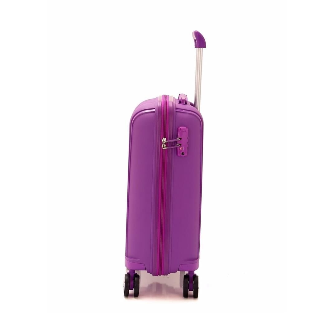 MÇS 3lü Set Kırılmaz Silikon Seyahat Valizi Bavulu V305 Mor