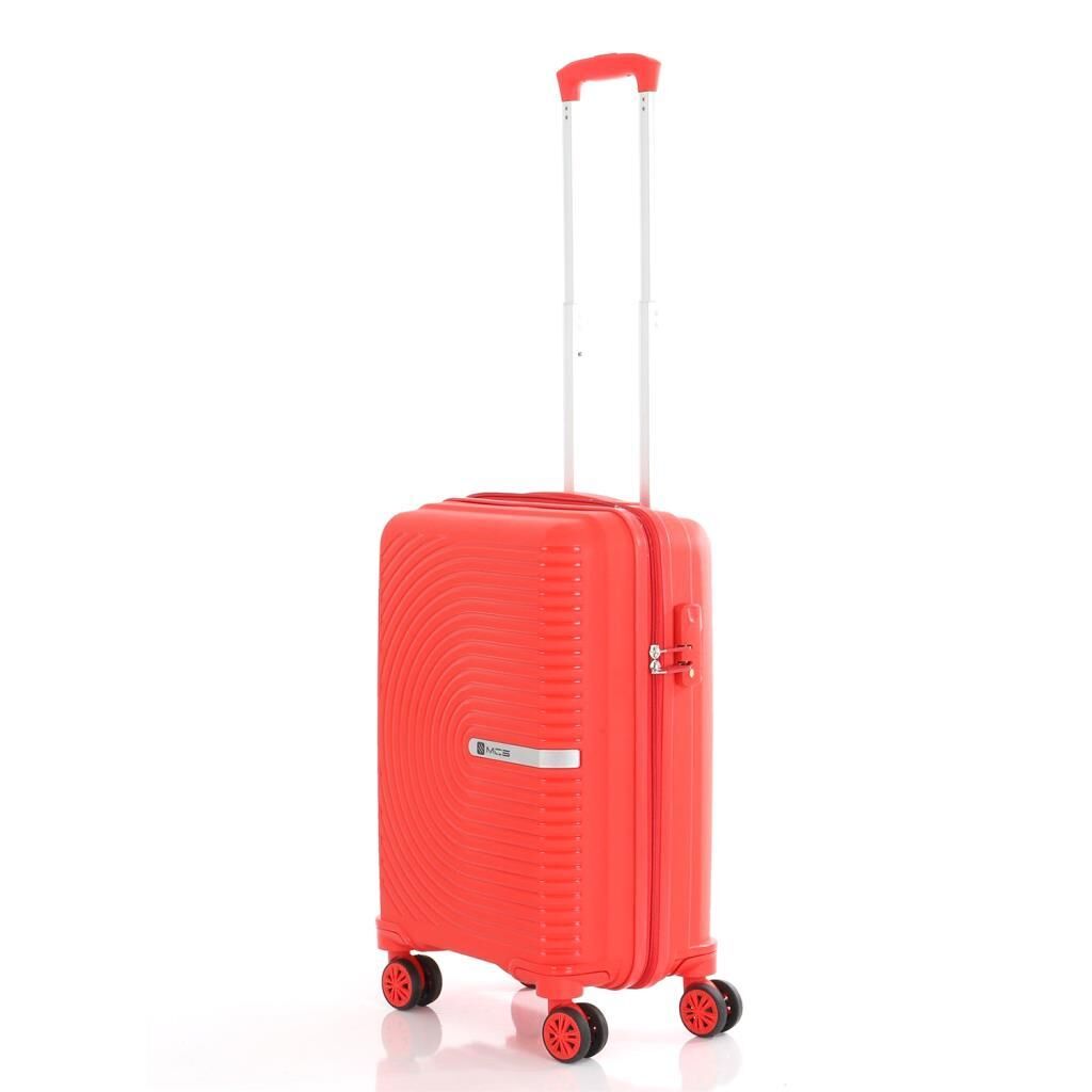 MÇS Kabin Boy Kırılmaz Silikon Seyahat Valizi Bavulu V374 Kırmızı