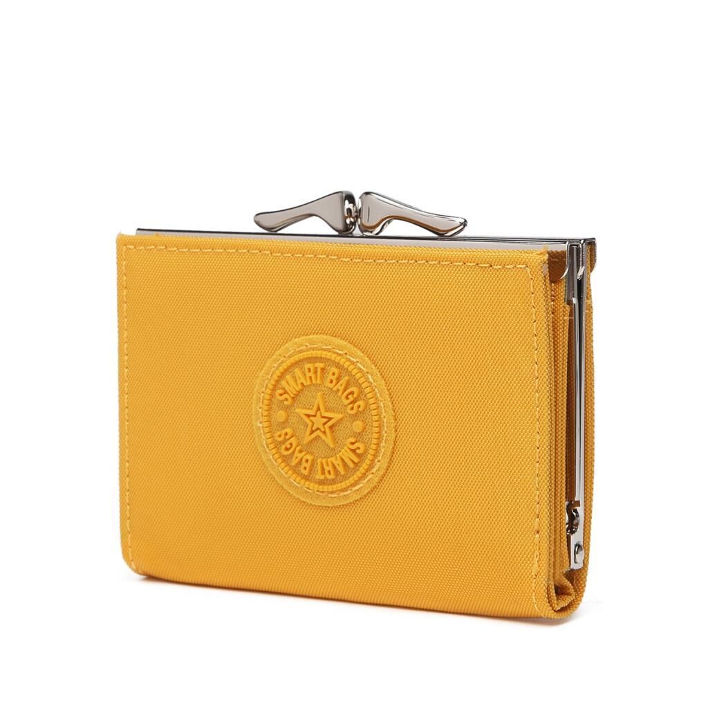 Smart Bags Mini Boy Bozuk Paralık Burslu Kadın Cüzdanı 3176 86 Hardal