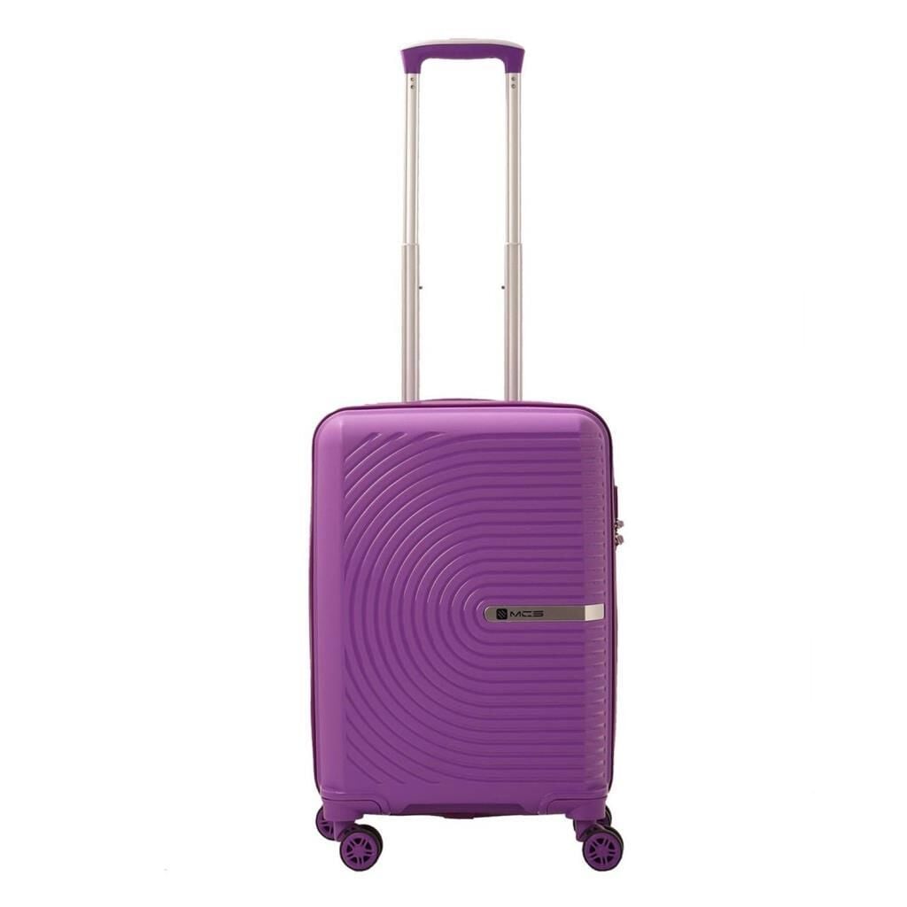 MÇS Kabin Boy Kırılmaz Silikon Seyahat Valizi Bavulu V374 Mor