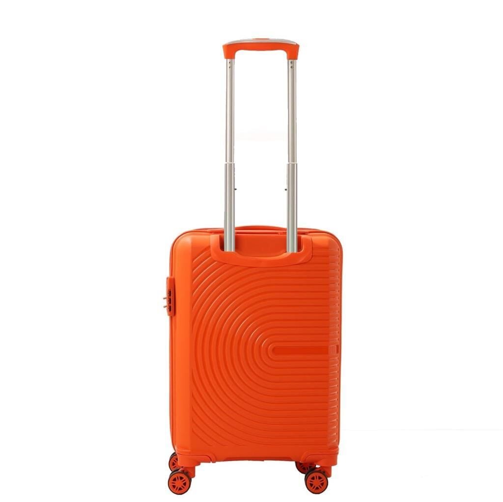 Mçs Valiz Kabin Boy Kırılmaz PP Silikon V374 Orange